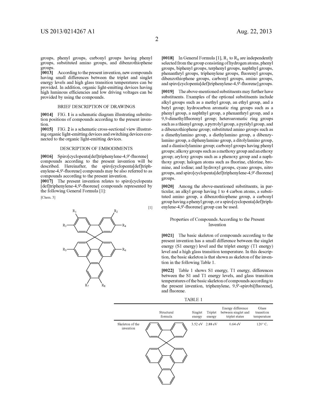 SPIRO[CYCLOPENTA[def]TRIPHENYLENE-4,9'-FLUORENE] COMPOUND AND ORGANIC     LIGHT-EMITTING DEVICE HAVING THE SAME - diagram, schematic, and image 04