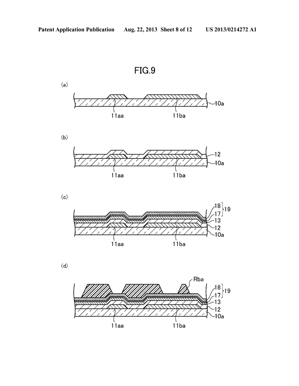 THIN FILM TRANSISTOR SUBSTRATE, METHOD FOR MANUFACTURING THE SAME, AND     LIQUID CRYSTAL DISPLAY PANEL - diagram, schematic, and image 09