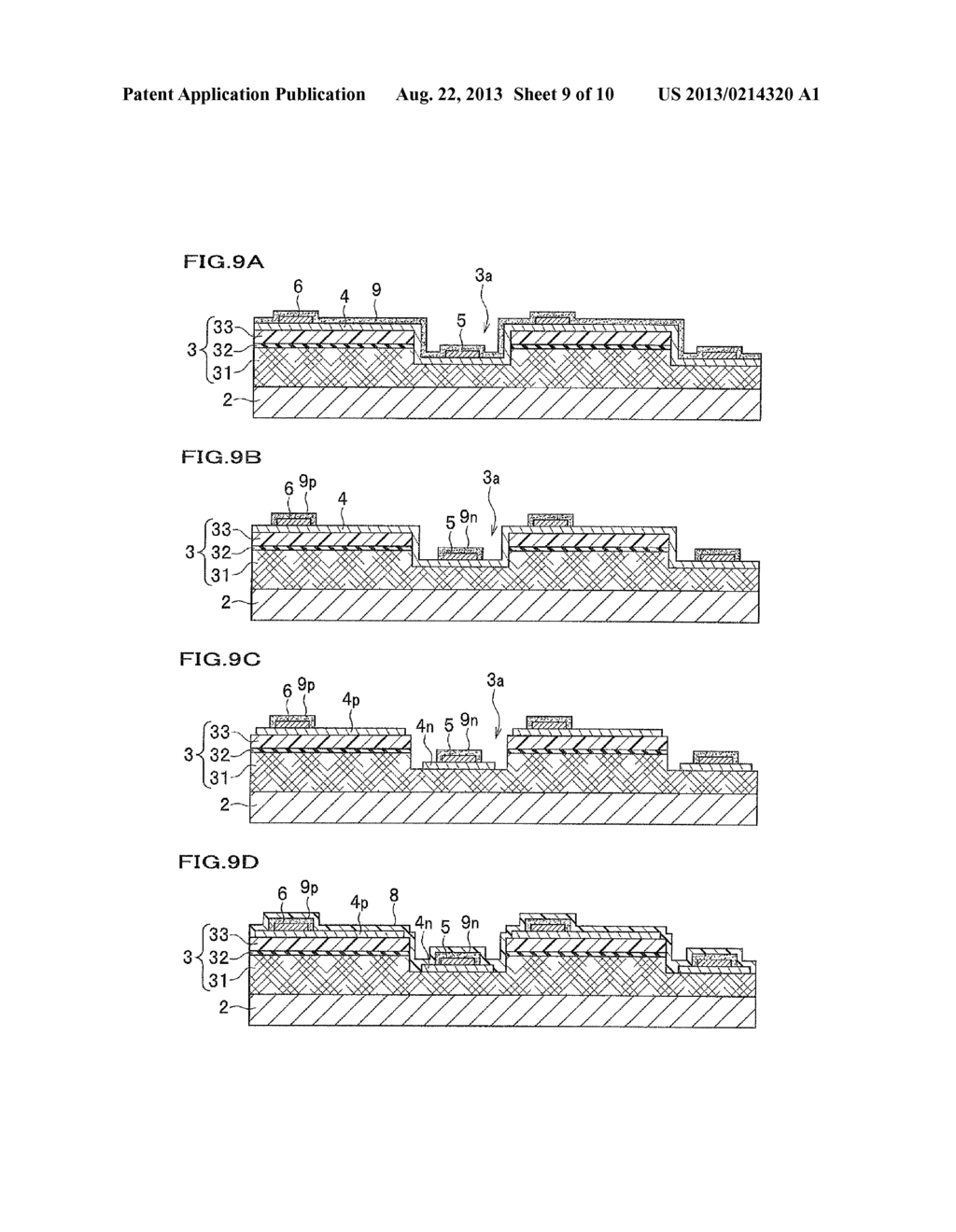 SEMICONDUCTOR LIGHT EMITTING ELEMENT AND METHOD FOR PRODUCING THE SAME - diagram, schematic, and image 10