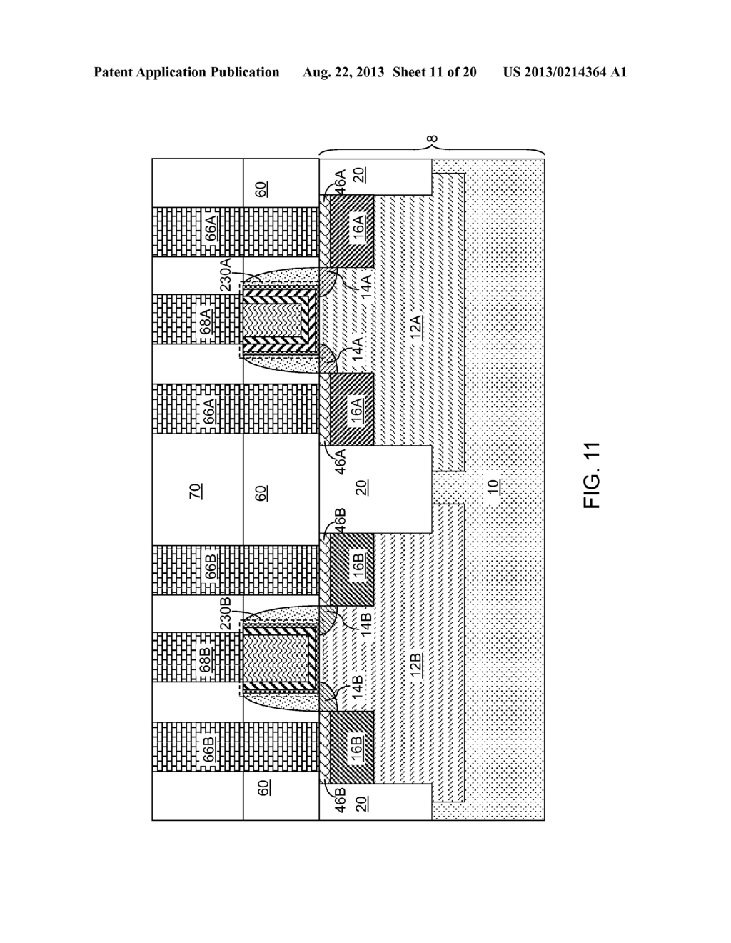 REPLACEMENT GATE ELECTRODE WITH A TANTALUM ALLOY METAL LAYER - diagram, schematic, and image 12