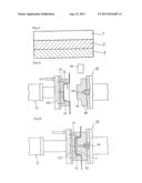 SHEET FOR DECORATION SIMULTANEOUS WITH INJECTION MOLDING AND DECORATED     RESIN MOLDING diagram and image