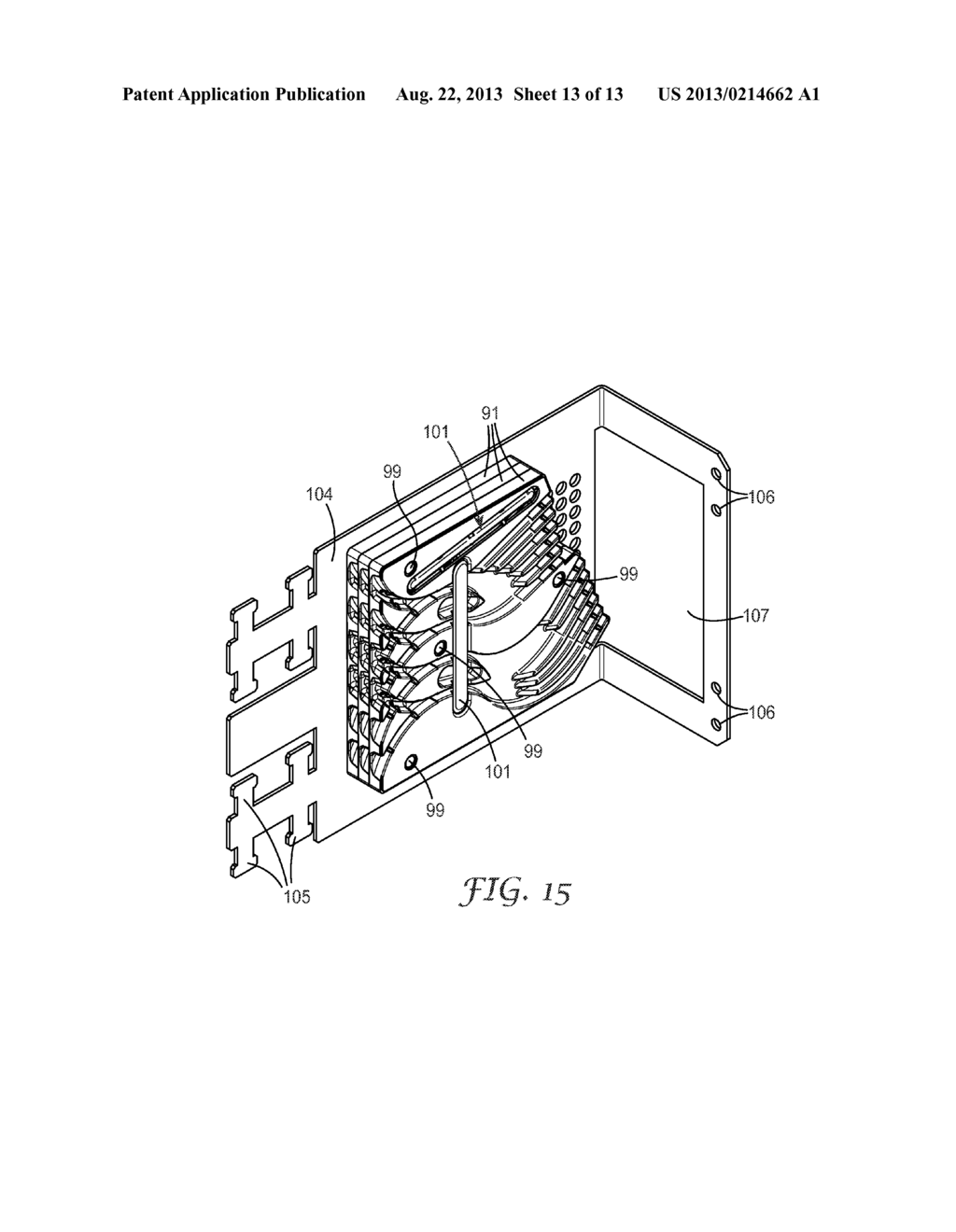 MODULAR SUPPORT SYSTEM FOR OPTICAL FIBER TRAYS - diagram, schematic, and image 14