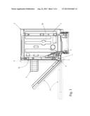 HINGE ASSEMBLY FOR HOUSEHOLD APPLIANCES HAVING AN HORIZONTALLY-PIVOTED     FRONT DOOR diagram and image