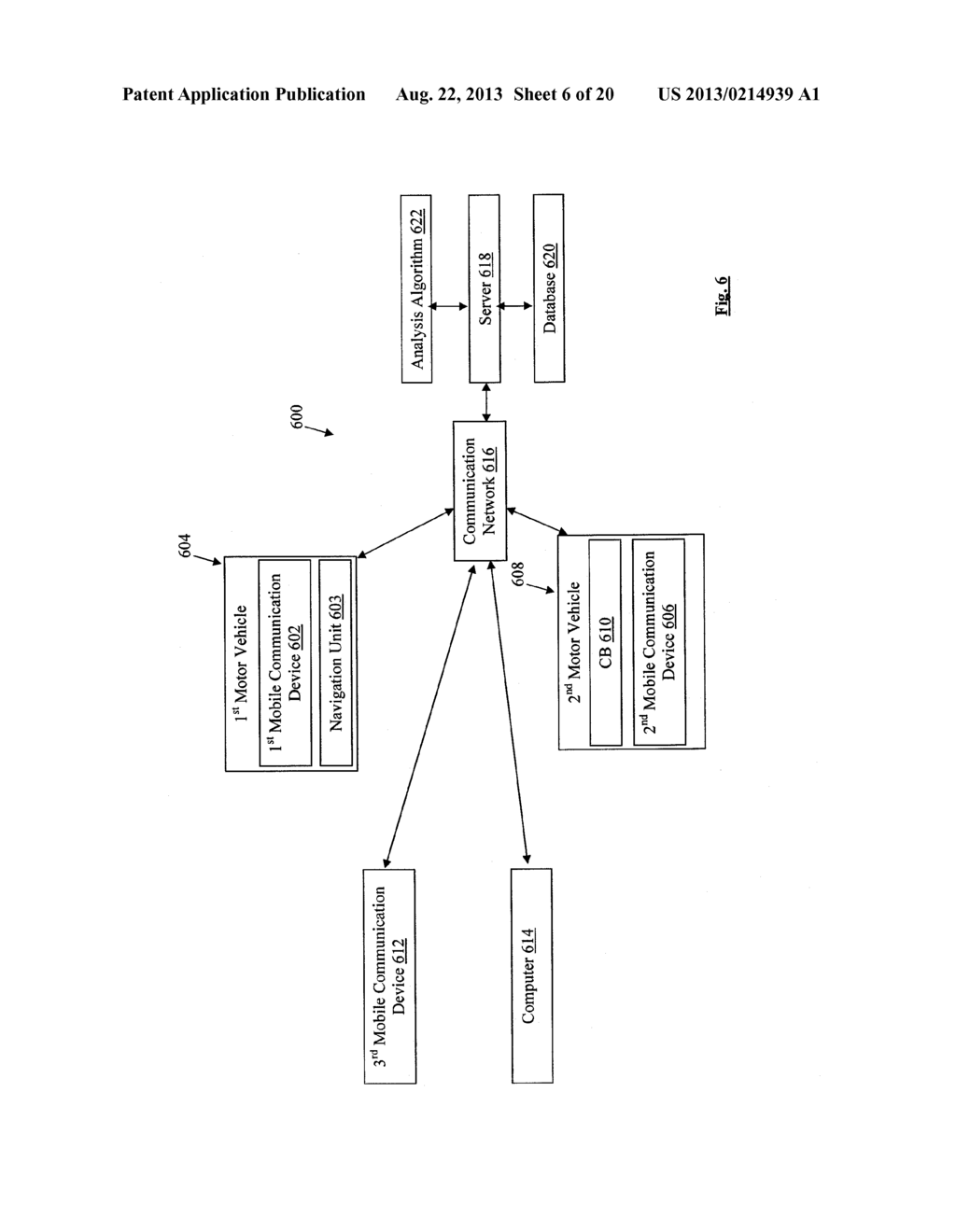Mobile Communication System and Method for Analyzing Alerts Associated     with Vehicular Travel - diagram, schematic, and image 07