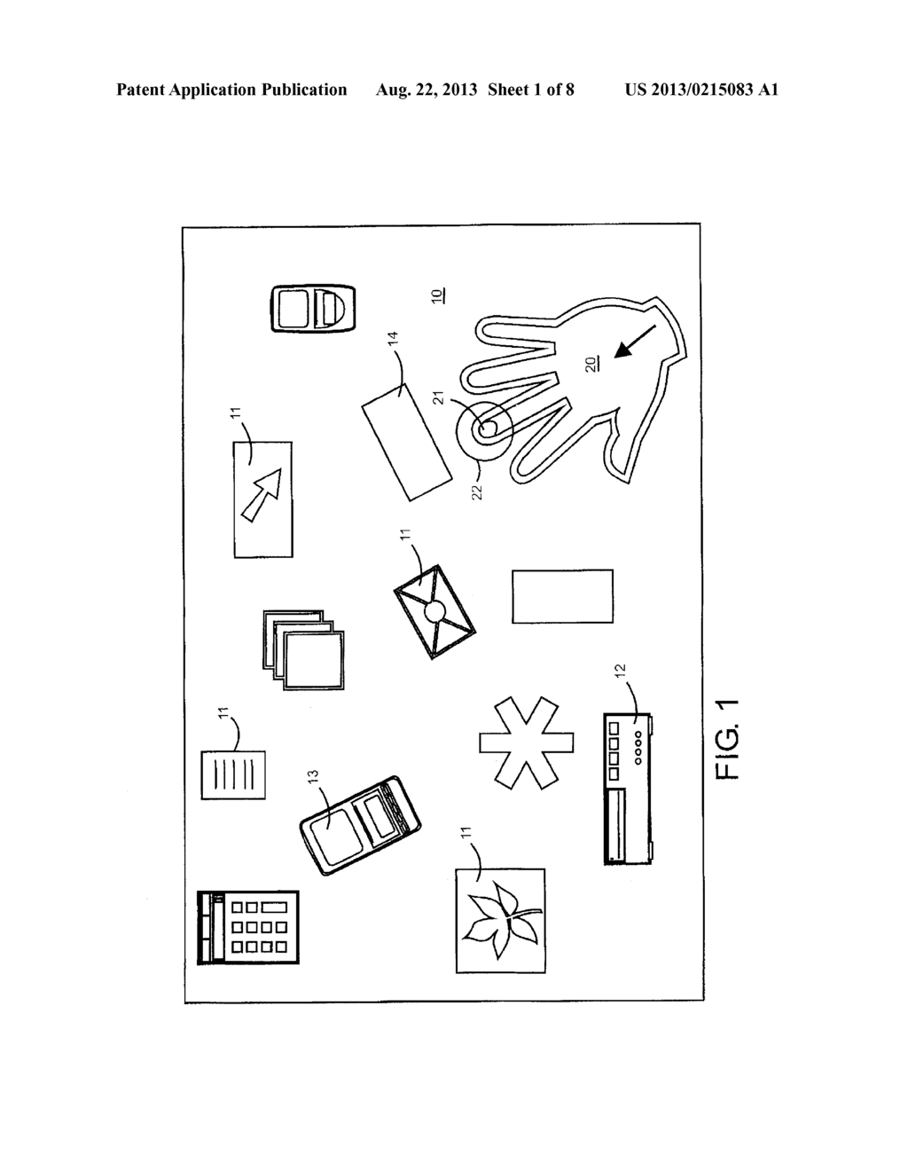 SEPARATING AND SECURING OBJECTS SELECTED BY EACH OF MULTIPLE USERS IN A     SURFACE DISPLAY COMPUTER SYSTEM - diagram, schematic, and image 02