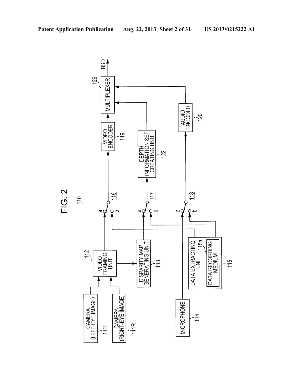 STEREOSCOPIC IMAGE DATA TRANSMISSION DEVICE, STEREOSCOPIC IMAGE DATA     TRANSMISSION METHOD, AND STEREOSCOPIC IMAGE DATA RECEPTION DEVICE - diagram, schematic, and image 03