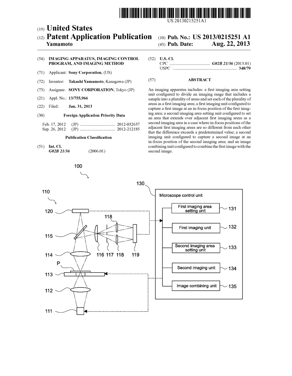 IMAGING APPARATUS, IMAGING CONTROL PROGRAM, AND IMAGING METHOD - diagram, schematic, and image 01