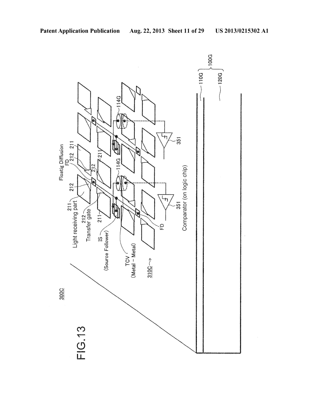 COMPARATOR, ANALOG-TO-DIGITAL CONVERTOR, SOLID-STATE IMAGING DEVICE,     CAMERA SYSTEM, AND ELECTRONIC APPARATUS - diagram, schematic, and image 12