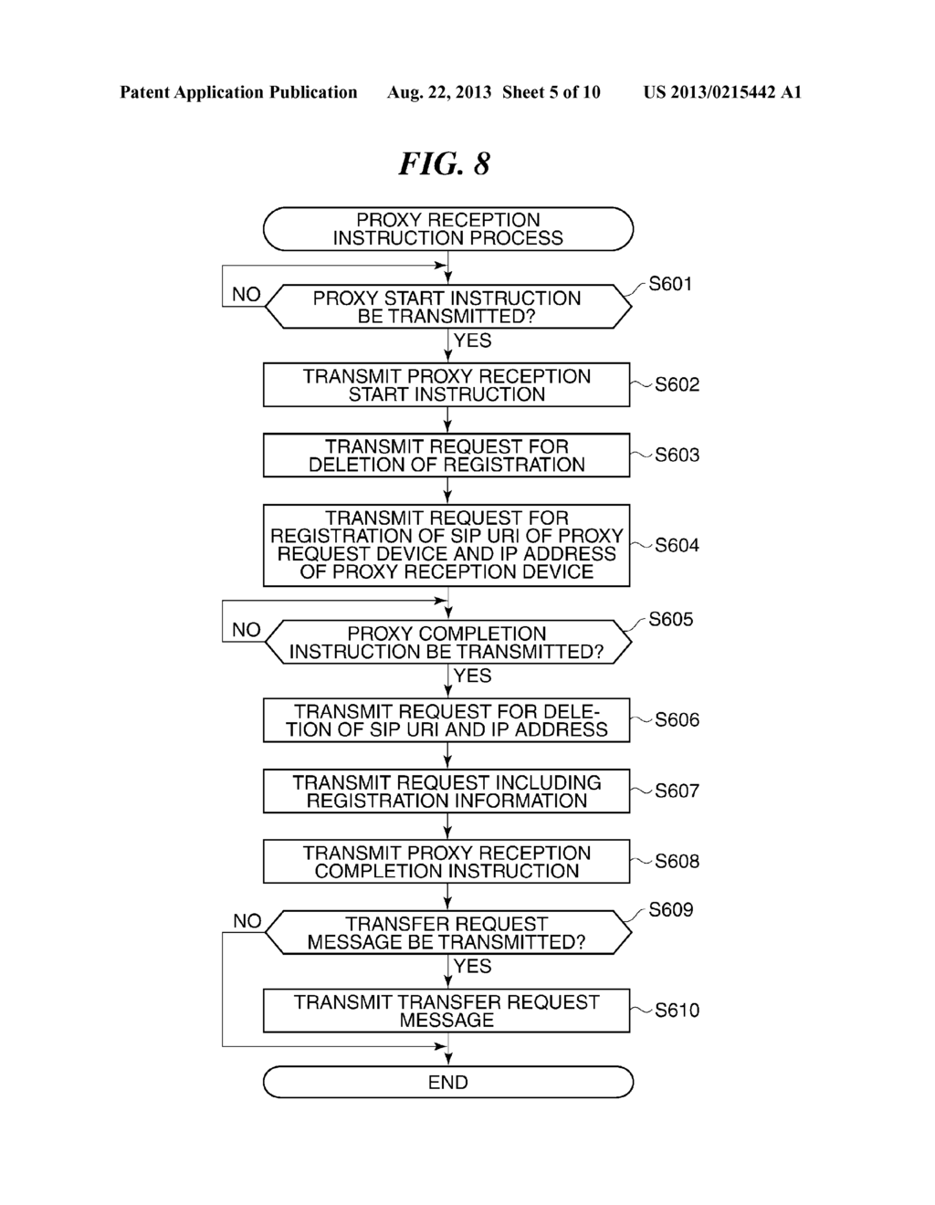 COMMUNICATION DEVICE ALLOWING PROXY RECEPTION OF DATA DIRECTED THERETO,     AND CONTROL METHOD AND STORAGE MEDIUM THEREFOR - diagram, schematic, and image 06