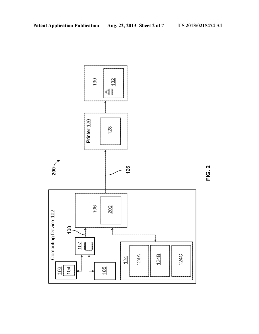 System and Method for Printing Documents Containing Dynamically Generated     Security Features - diagram, schematic, and image 03