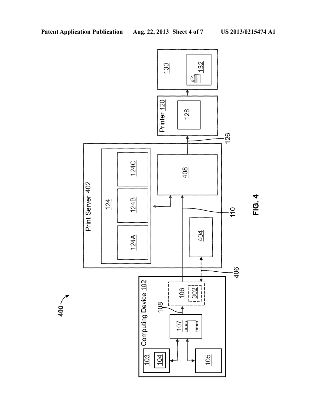 System and Method for Printing Documents Containing Dynamically Generated     Security Features - diagram, schematic, and image 05