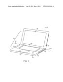 Portable Computer Housing with Integral Display diagram and image