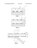 DECORATIVE SHEET WITH DIFFERENT BEADS IN DIFFERENT LAYERS diagram and image