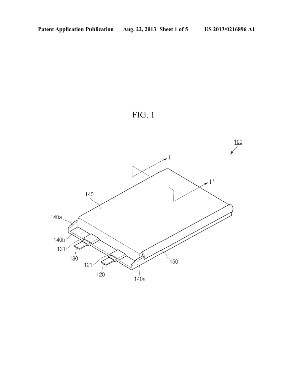 POUCH TYPE BATTERY - diagram, schematic, and image 02