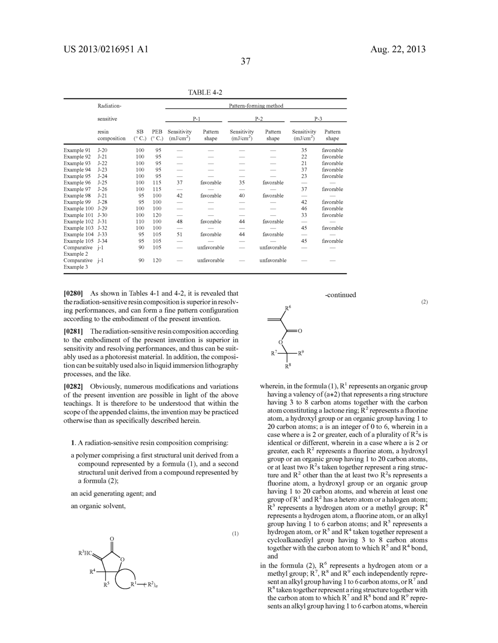RADIATION-SENSITIVE RESIN COMPOSITION, POLYMER AND COMPOUND - diagram, schematic, and image 38