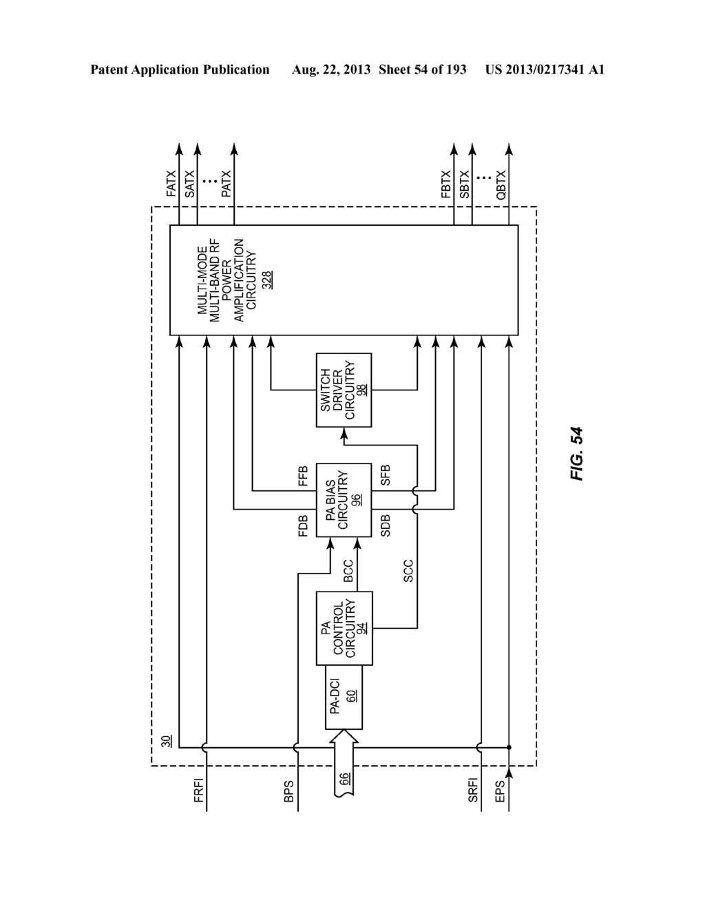 HIGH EFFICIENCY PATH BASED POWER AMPLIFIER CIRCUITRY - diagram, schematic, and image 55