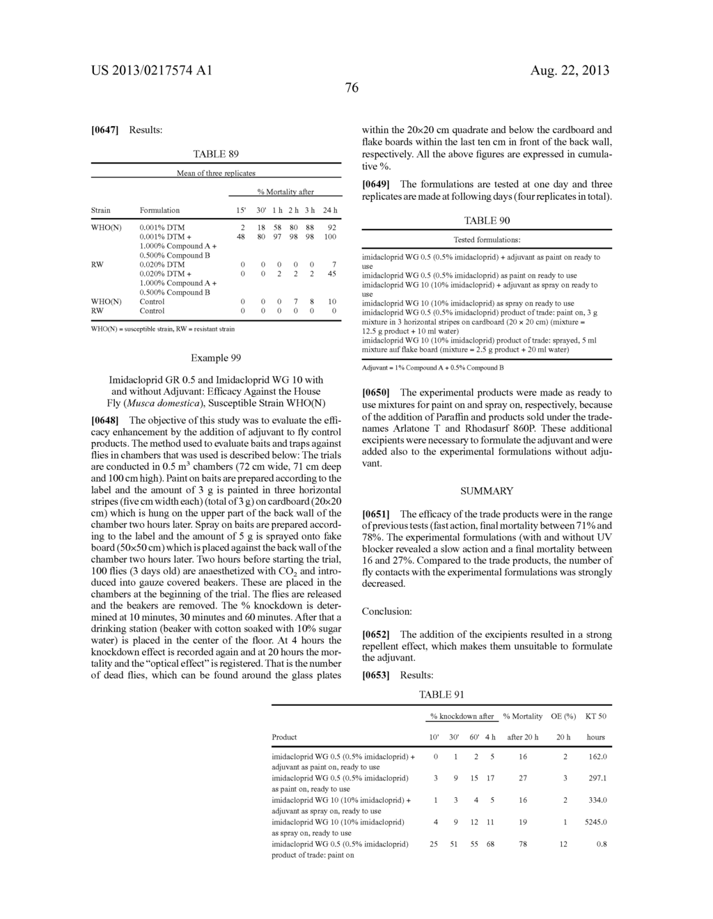 SYNERGISTIC PESTICIDE COMPOSITIONS - diagram, schematic, and image 134