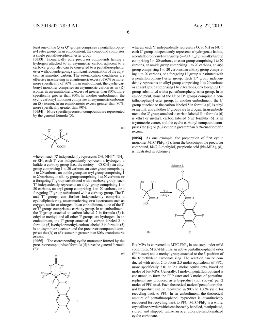 POLYMERS BEARING PENDANT PENTAFLUOROPHENYL ESTER GROUPS, AND METHODS OF     SYNTHESIS AND FUNCTIONALIZATION THEREOF - diagram, schematic, and image 21