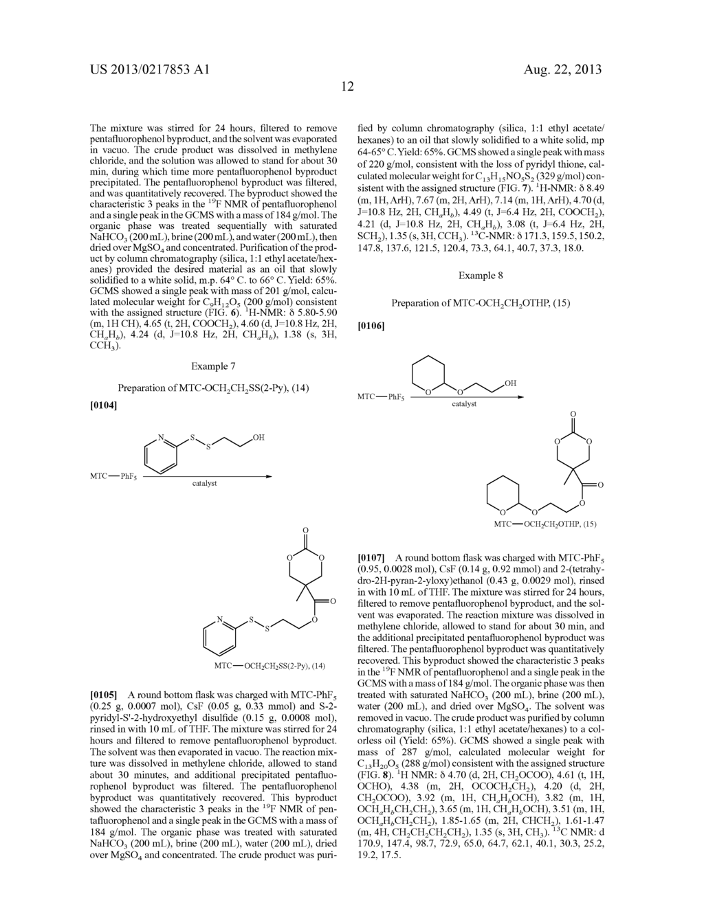 POLYMERS BEARING PENDANT PENTAFLUOROPHENYL ESTER GROUPS, AND METHODS OF     SYNTHESIS AND FUNCTIONALIZATION THEREOF - diagram, schematic, and image 27