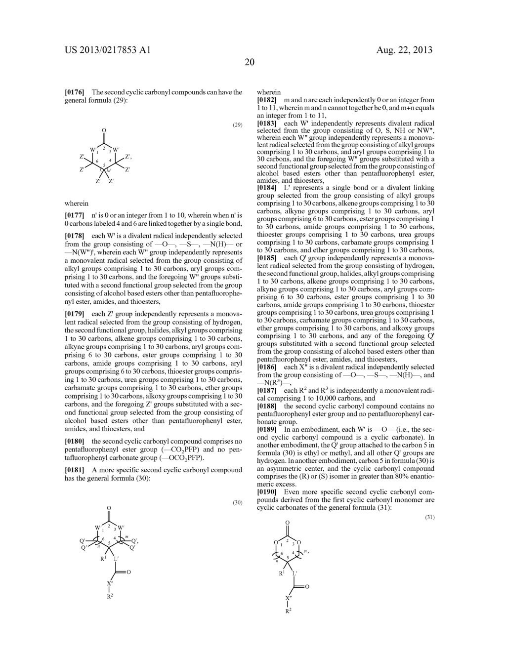 POLYMERS BEARING PENDANT PENTAFLUOROPHENYL ESTER GROUPS, AND METHODS OF     SYNTHESIS AND FUNCTIONALIZATION THEREOF - diagram, schematic, and image 35