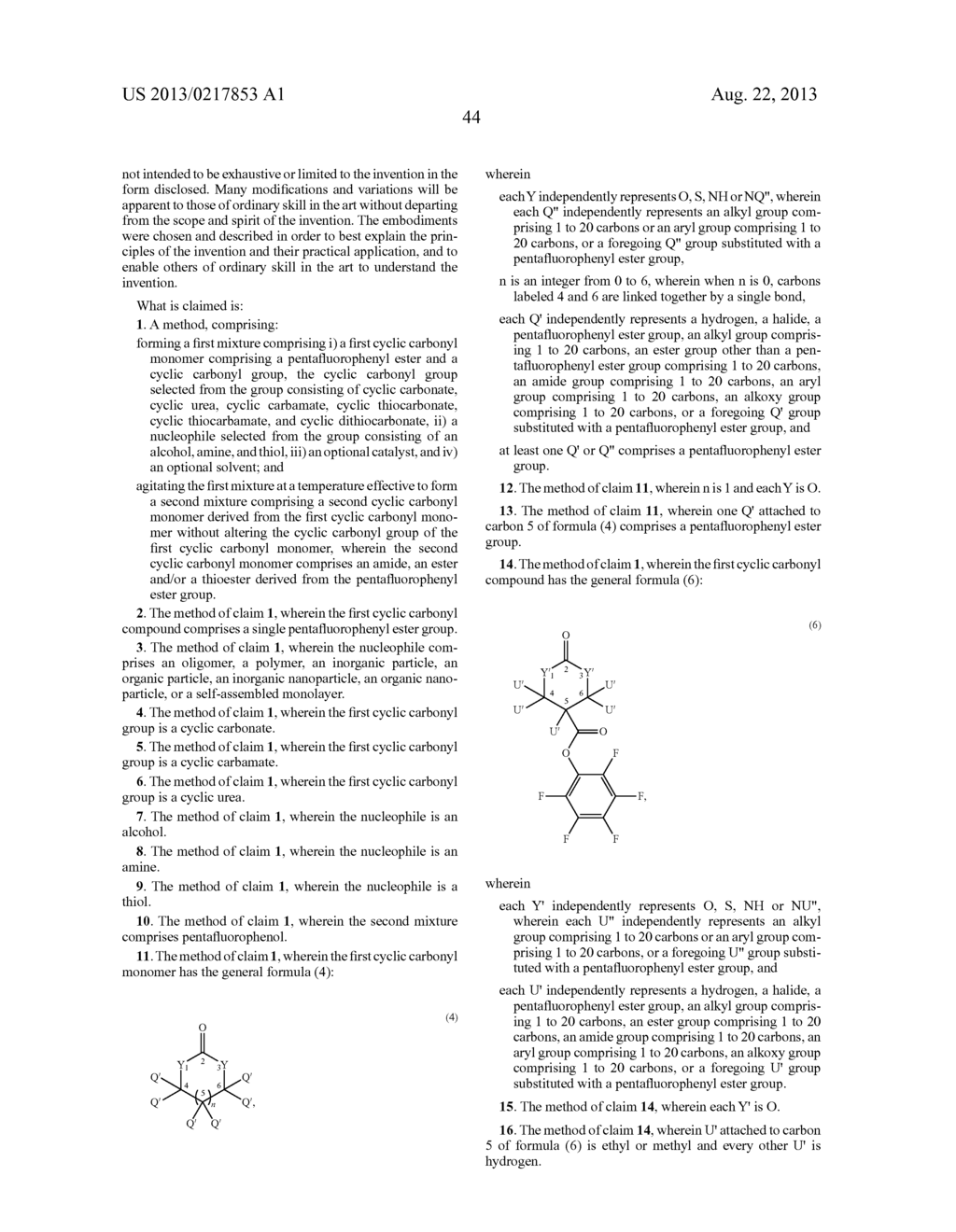 POLYMERS BEARING PENDANT PENTAFLUOROPHENYL ESTER GROUPS, AND METHODS OF     SYNTHESIS AND FUNCTIONALIZATION THEREOF - diagram, schematic, and image 59