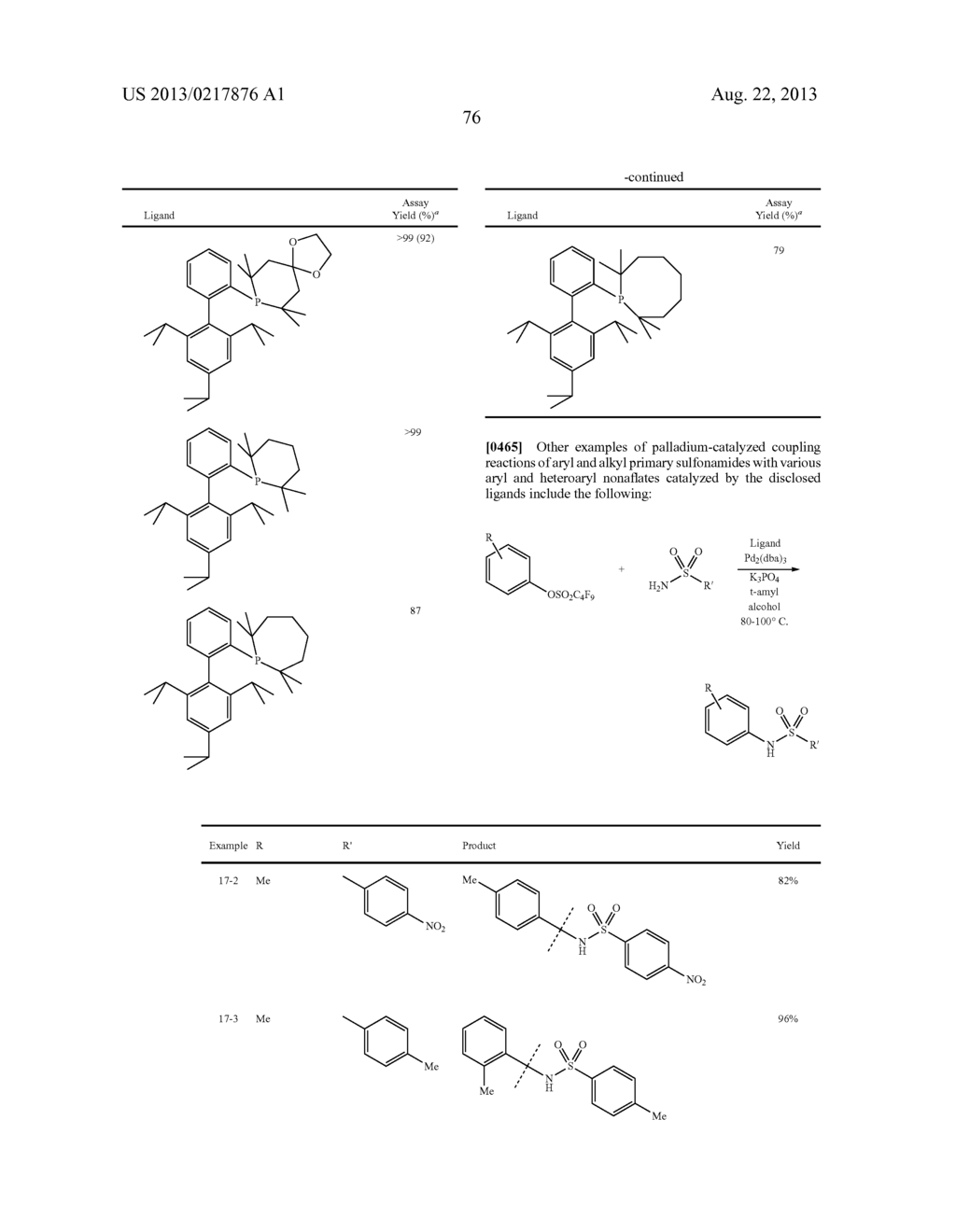 PHOSPHINE LIGANDS FOR CATALYTIC REACTIONS - diagram, schematic, and image 77