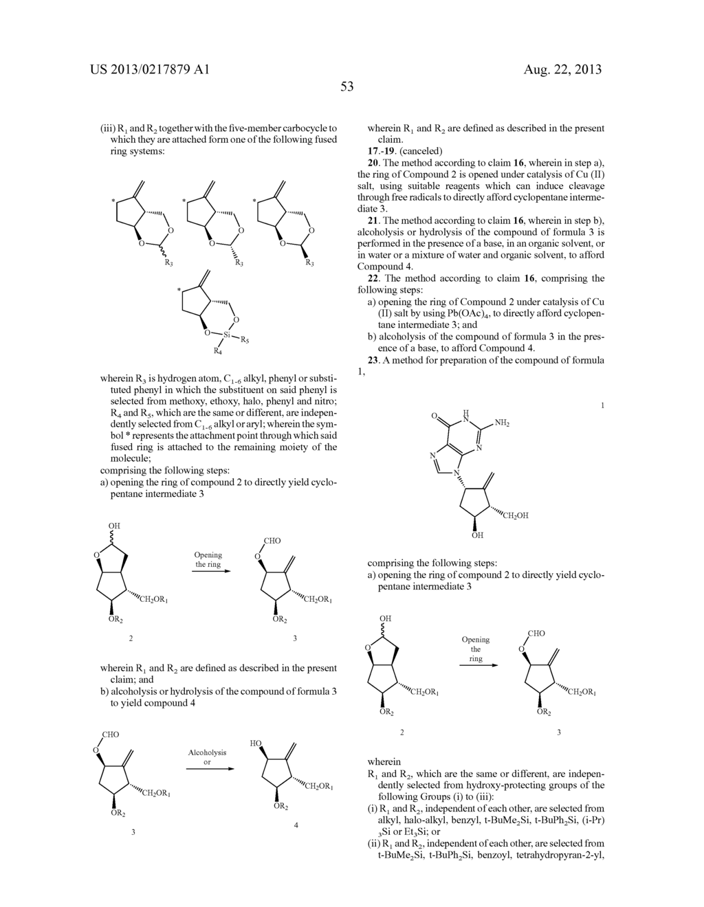 ENTECAVIR SYNTHESIS METHOD AND INTERMEDIATE COMPOUND THEREOF - diagram, schematic, and image 54