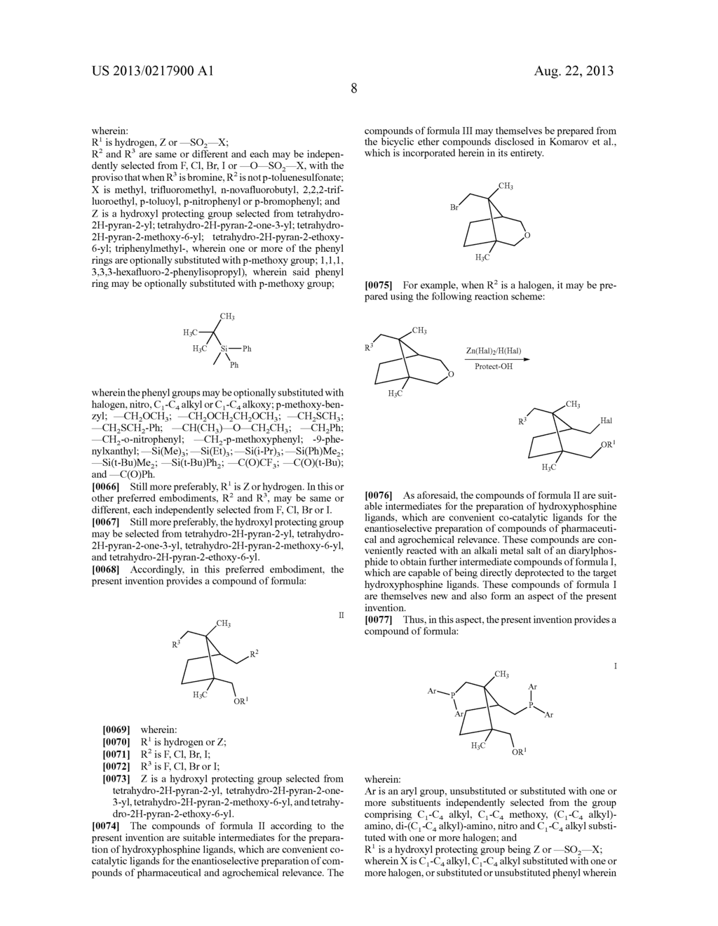 CHIRAL INTERMEDIATES USEFUL FOR THE PREPARATION OF HYDROXYPHOSPHINE     LIGANDS - diagram, schematic, and image 09