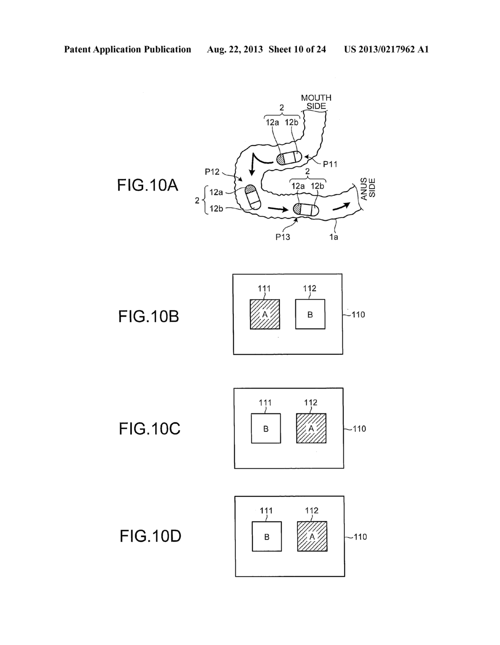 CAPSULE ENDOSCOPE SYSTEM, OPERATING METHOD OF IMAGE DISPLAY, AND     COMPUTER-READABLE RECORDING MEDIUM - diagram, schematic, and image 11