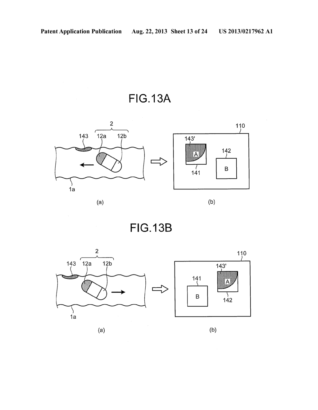 CAPSULE ENDOSCOPE SYSTEM, OPERATING METHOD OF IMAGE DISPLAY, AND     COMPUTER-READABLE RECORDING MEDIUM - diagram, schematic, and image 14