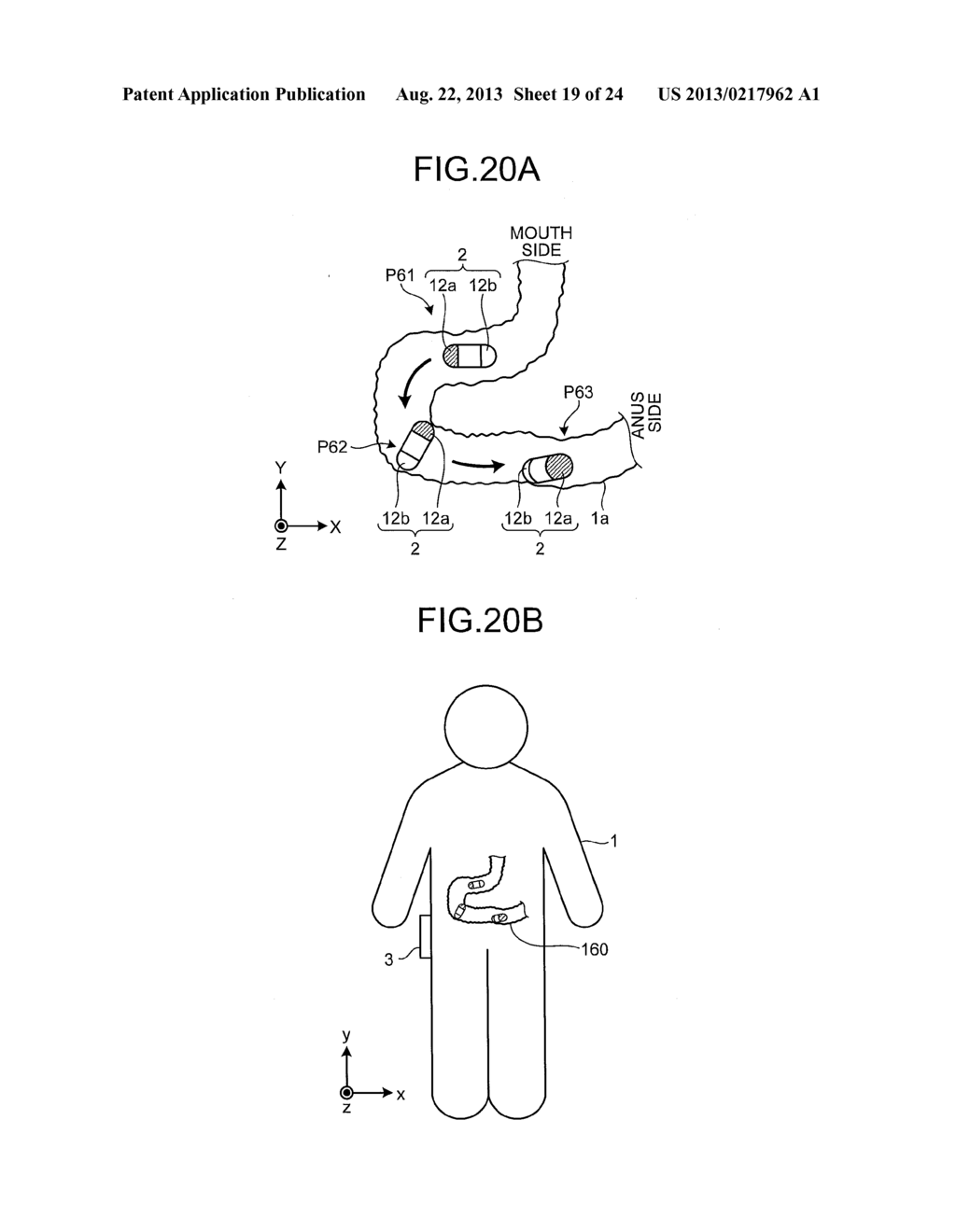 CAPSULE ENDOSCOPE SYSTEM, OPERATING METHOD OF IMAGE DISPLAY, AND     COMPUTER-READABLE RECORDING MEDIUM - diagram, schematic, and image 20