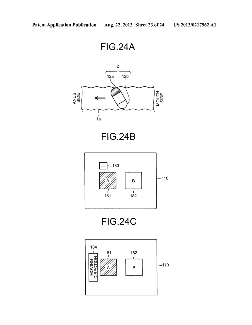 CAPSULE ENDOSCOPE SYSTEM, OPERATING METHOD OF IMAGE DISPLAY, AND     COMPUTER-READABLE RECORDING MEDIUM - diagram, schematic, and image 24