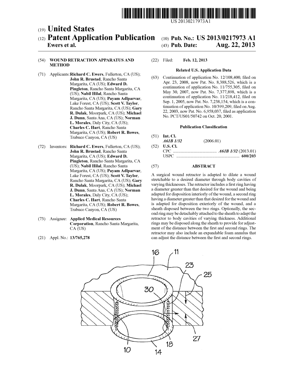 WOUND RETRACTION APPARATUS AND METHOD - diagram, schematic, and image 01