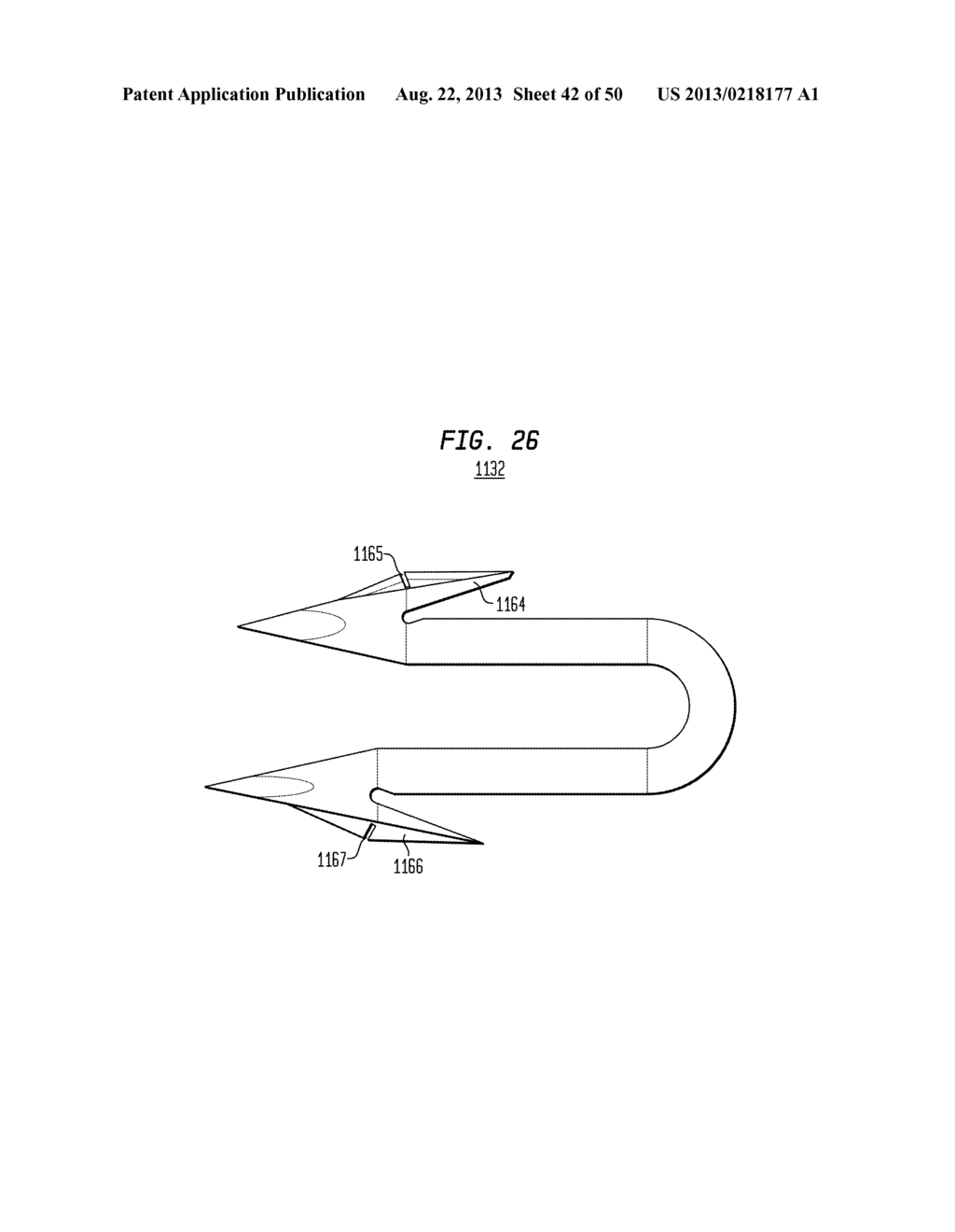 SURGICAL FASTENERS HAVING ARTICULATING JOINTS AND DEFLECTABLE TIPS - diagram, schematic, and image 43