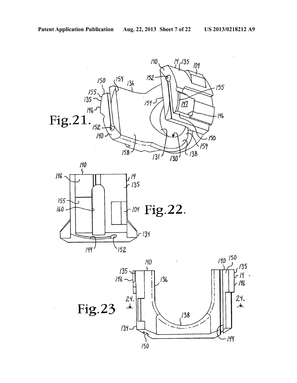 Polyaxial bone screw with cam connection and lock and release insert - diagram, schematic, and image 08