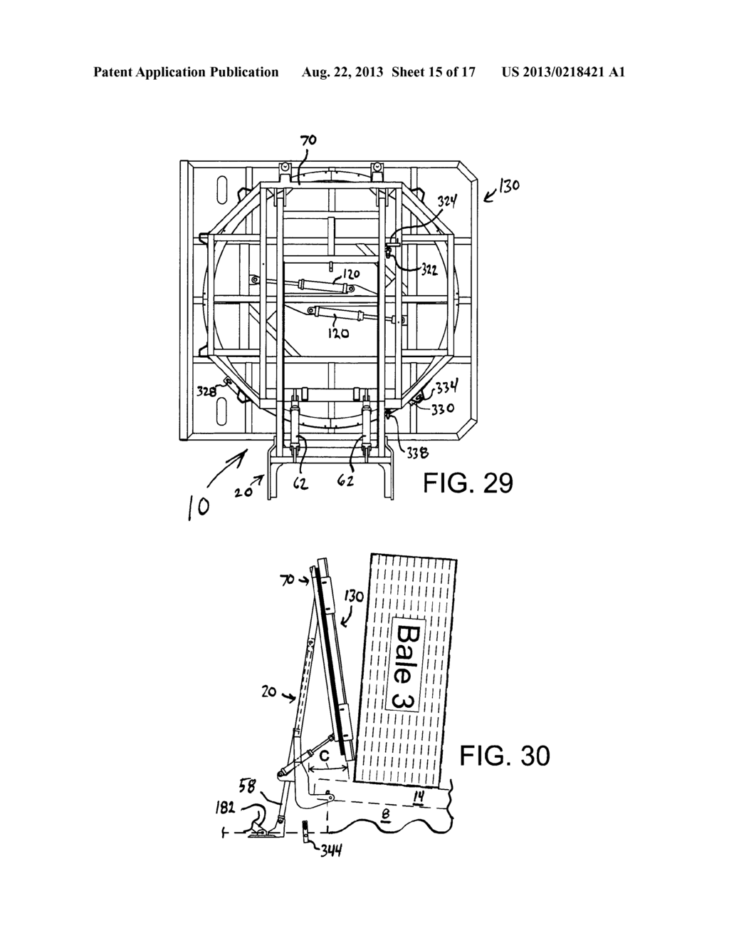 SEMI-AUTOMATIC TIE TABLE CONTROL SYSTEM FOR A ROTATABLE AND TILTABLE TIE     TABLE FOR A MID-SIZE OR BIG BALE STACK WAGON - diagram, schematic, and image 16