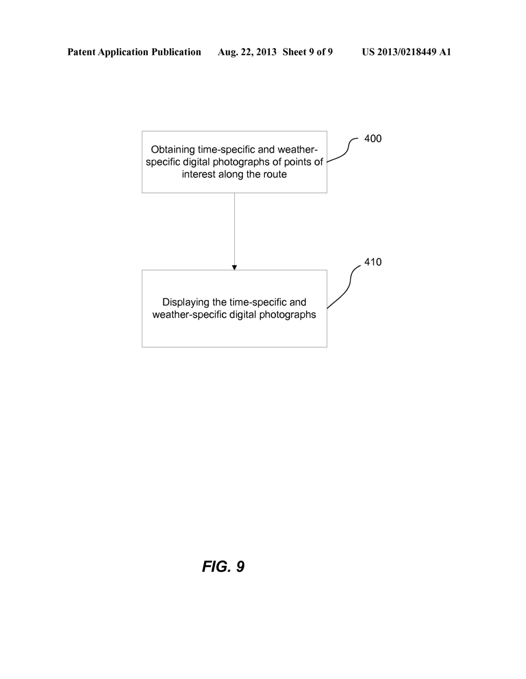 NAVIGATION SYSTEM AND METHOD FOR DETERMINING A ROUTE BASED ON SUN POSITION     AND WEATHER - diagram, schematic, and image 10