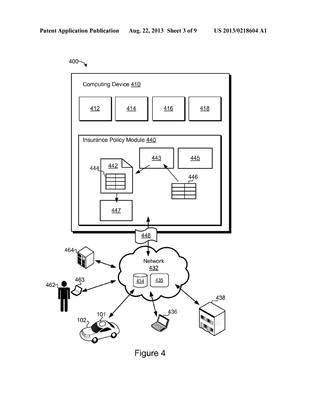 SYSTEMS AND METHODS FOR INSURANCE BASED UPON MONITORED CHARACTERISTICS OF     A COLLISION DETECTION SYSTEM - diagram, schematic, and image 04