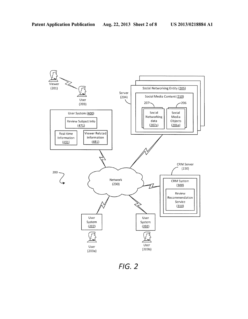 METHOD AND SYSTEM FOR PROVIDING A REVIEW FROM A CUSTOMER RELATIONSHIP     MANAGEMENT SYSTEM - diagram, schematic, and image 03