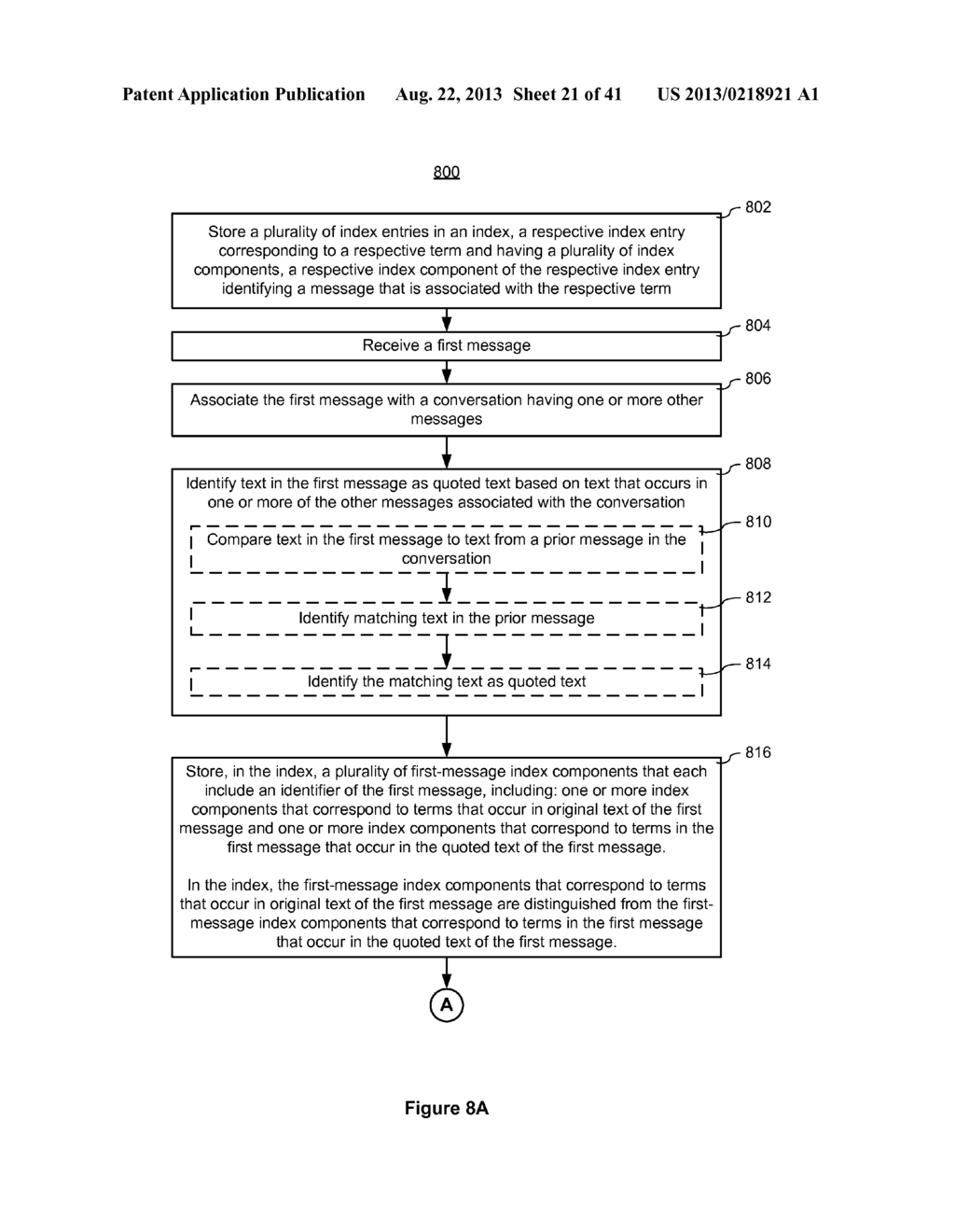 Conversation System and Method for Performing Both Conversation-Based     Queries and Message-Based Queries - diagram, schematic, and image 22