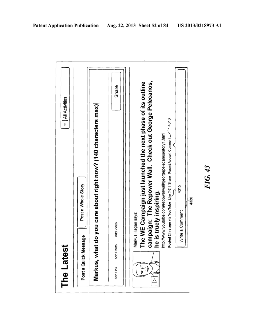 SYSTEM AND METHOD FOR PROVIDING SOFTWARE TOOLS WITHIN AN ONLINE PLATFORM     FOR ORGANIZING GROUPS AND COMMUNICATING WITH MEMBER CLIENTS OF GROUP - diagram, schematic, and image 53