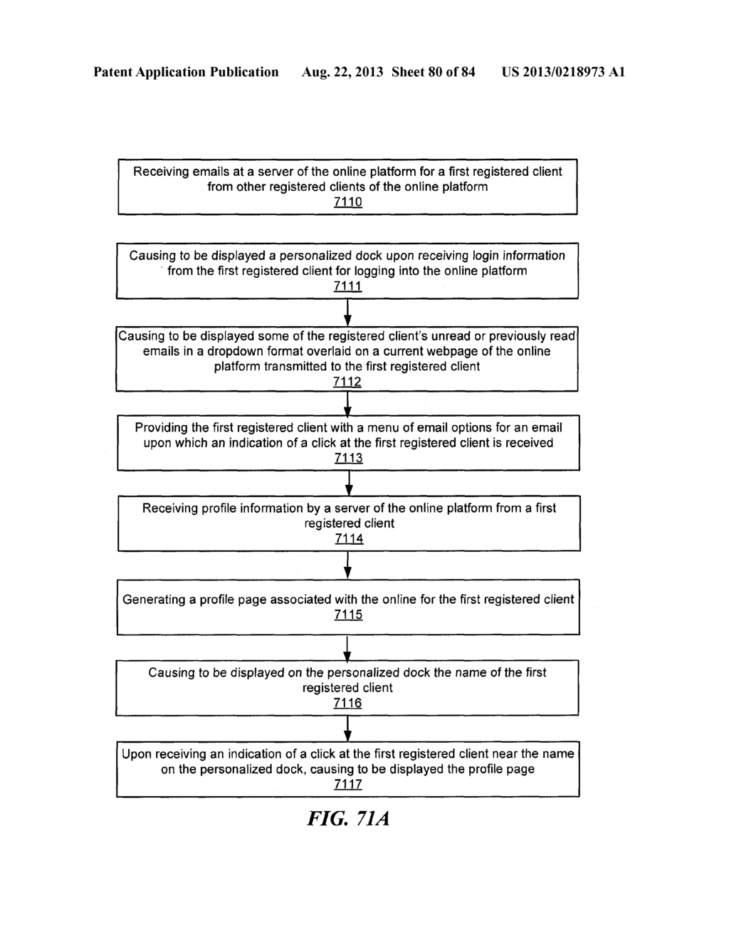 SYSTEM AND METHOD FOR PROVIDING SOFTWARE TOOLS WITHIN AN ONLINE PLATFORM     FOR ORGANIZING GROUPS AND COMMUNICATING WITH MEMBER CLIENTS OF GROUP - diagram, schematic, and image 81