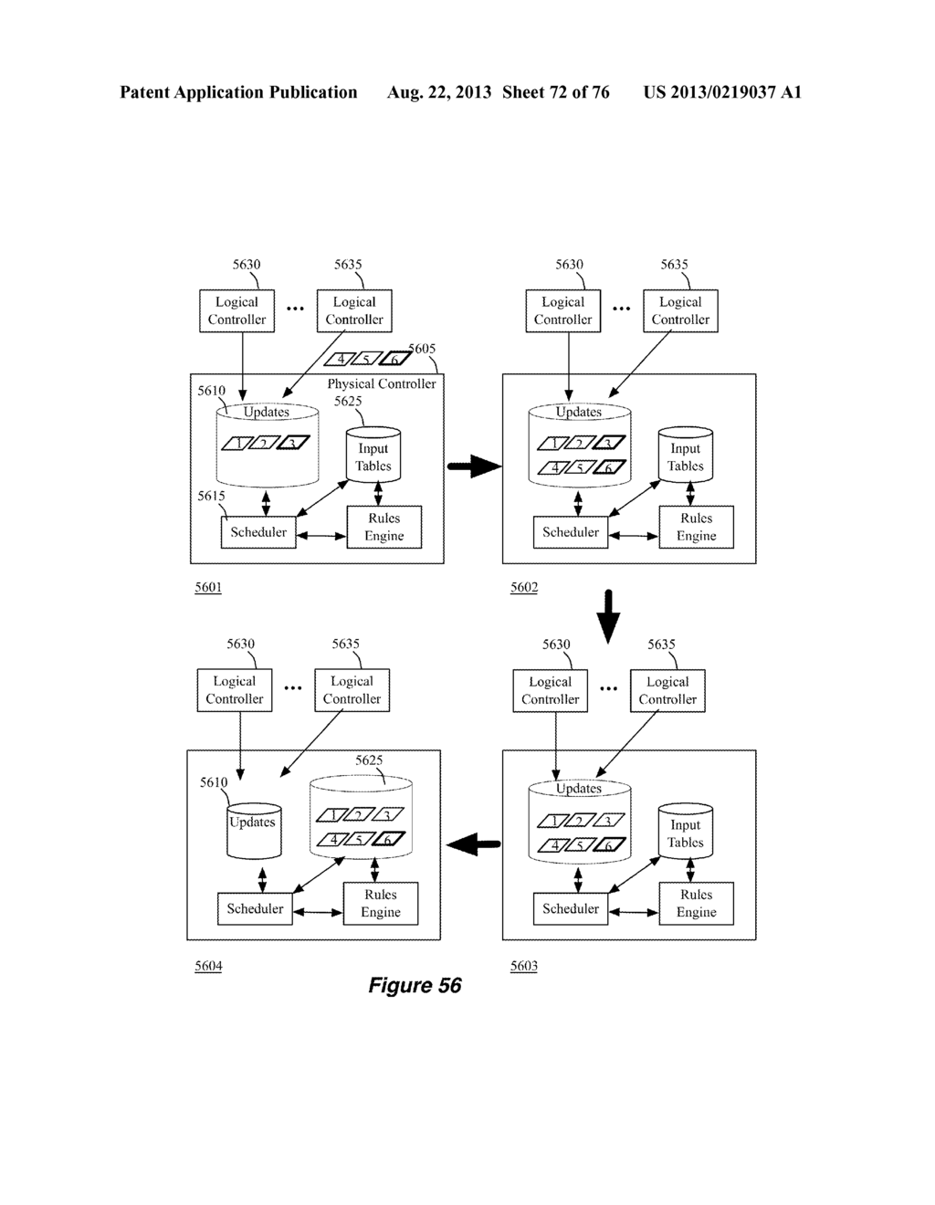 SCHEDULING DISTRIBUTION OF PHYSICAL CONTROL PLANE DATA - diagram, schematic, and image 73