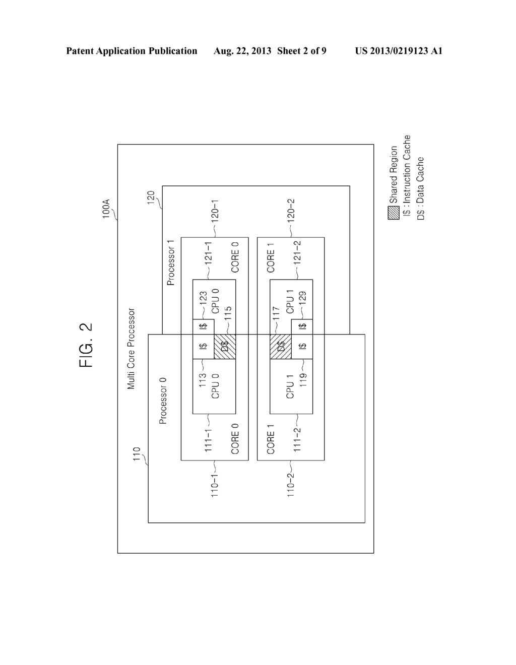 MULTI-CORE PROCESSOR SHARING L1 CACHE - diagram, schematic, and image 03