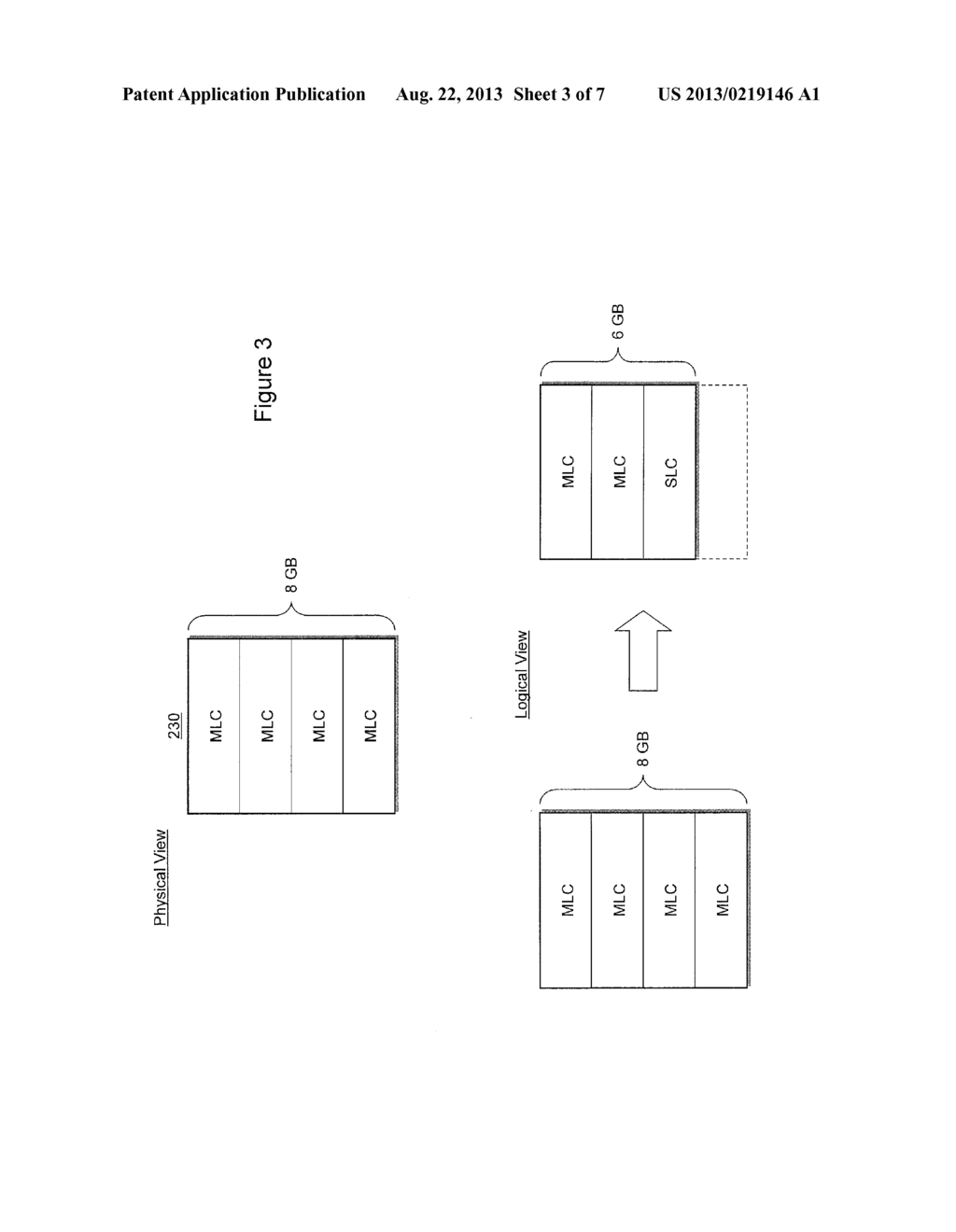 METHOD, DEVICE AND SYSTEM FOR A CONFIGURABLE ADDRESS SPACE FOR     NON-VOLATILE MEMORY - diagram, schematic, and image 04