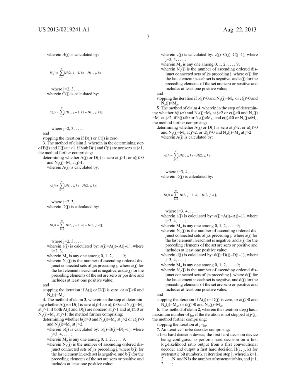 METHOD FOR STOPPING ITERATION IN AN ITERATIVE TURBO DECODER AND AN     ITERATIVE TURBO DECODER - diagram, schematic, and image 13