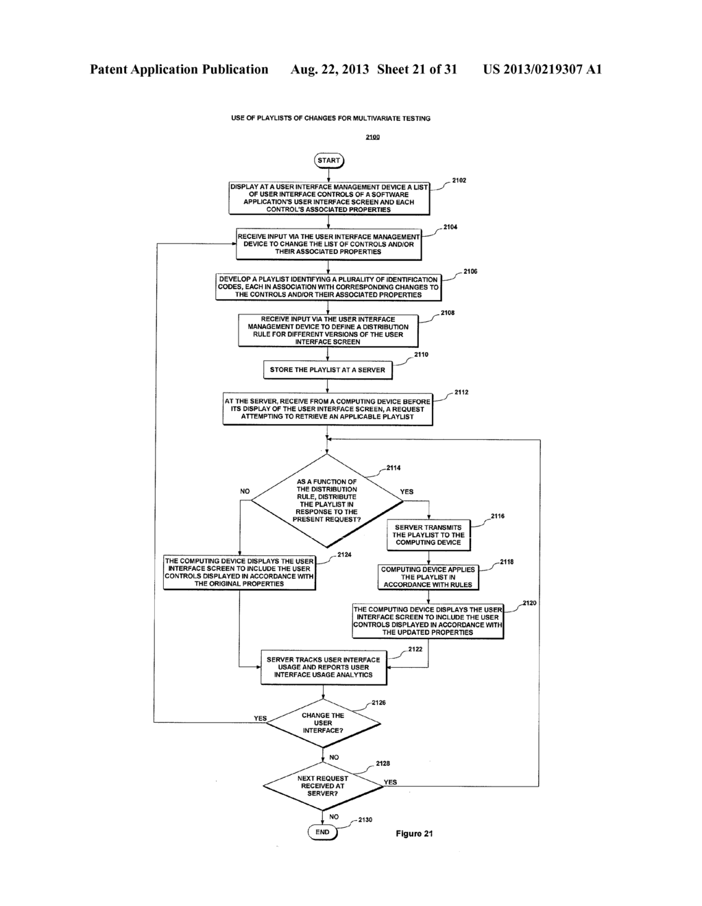 SYSTEM AND METHOD FOR RUNTIME USER INTERFACE MANAGEMENT - diagram, schematic, and image 22