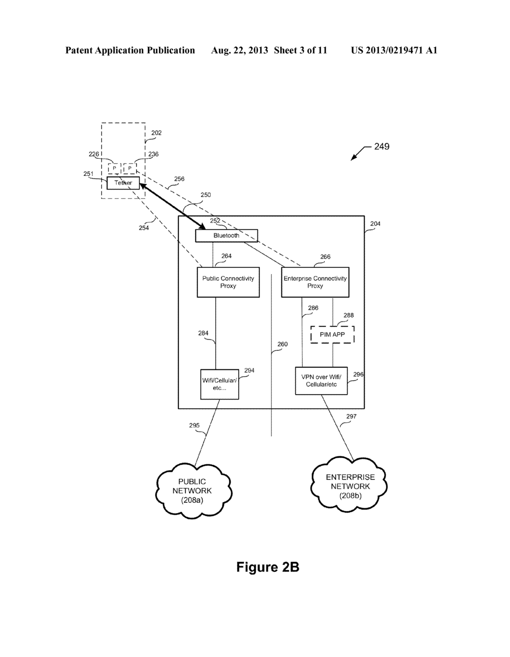 ESTABLISHING CONNECTIVITY BETWEEN AN ENTERPRISE SECURITY PERIMETER OF A     DEVICE AND AN ENTERPRISE - diagram, schematic, and image 04