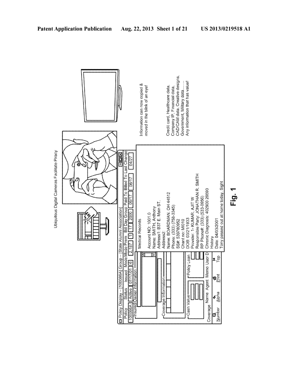 Methods and Systems for Generating History Data of System Use and Replay     Mode for Identifying Security Events Showing Data and User Bindings - diagram, schematic, and image 02