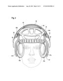 EAR DEFENDERS FOR FASTENING TO A PROTECTIVE HELMET, IN PARTICULAR FOR     FORESTRY WORKERS diagram and image